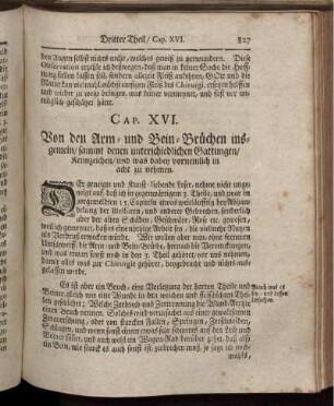 Cap. XVI. Von den Arm-und Bein-Brüchen insgemein/ [...]