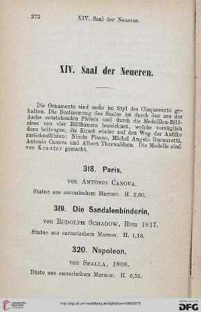 XIV: Saal der Neueren