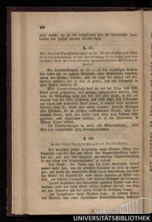 § 45. Ferner über Durchforstungen der Waldbestände