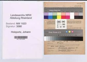 Entnazifizierung Johann Holzportz , geb. 12.10.1908 (Elektriker)