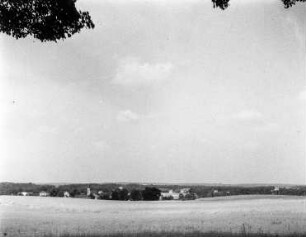 Ortsansicht von Grünberg mit Kirche