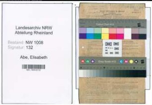Entnazifizierung Elisabeth Abe , geb. 23.02.1913 ()