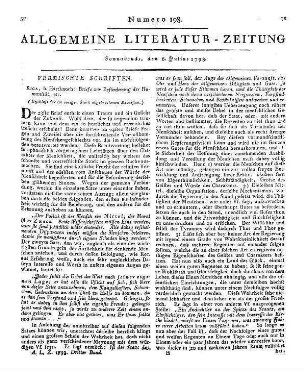 Herder, Johann Gottfried: Briefe zu Beförderung der Humanität etc. (Beschluß der im vorigen Stück abgebrochenen Recension)