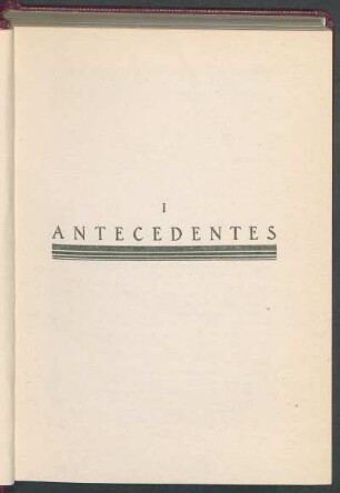 I Antecedentes
