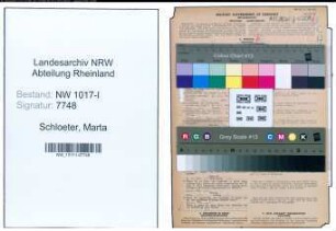 Entnazifizierung Marta Schloeter , geb. 07.12.1910 (Justizangestellte)