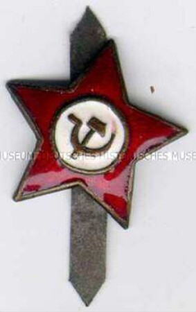 Sowjetstern für Kopfbedeckung von Uniformen
