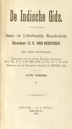 11,1.1889: De indische gids