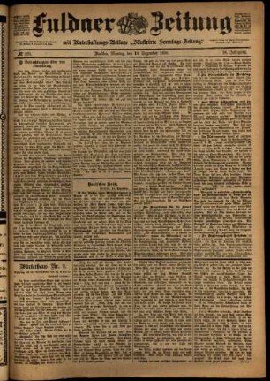 Ausgabe vom Montag, den 18. Dezember 1899.