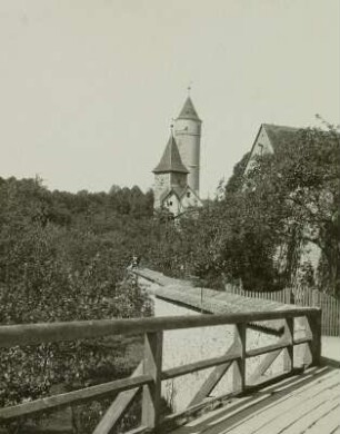 Dinkelsbühl. Stadtbefestigung und Grüner Turm