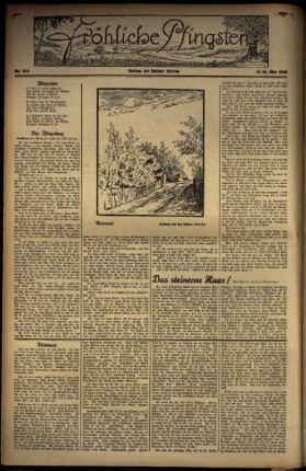 Dritte Ausgabe vom Sonntag, den 16. Mai 1937.