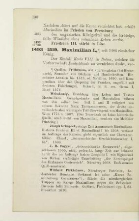 1493-1519. Maximilian I.