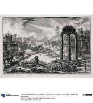 Ansicht des Forum Romanum (aus: Vedute di Roma)