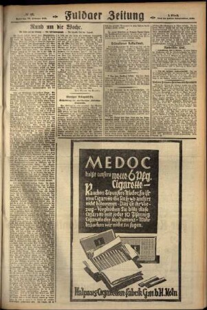 Zweite Ausgabe vom Sonntag, den 26. Februar 1928.