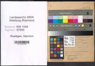 Entnazifizierung Heinrich Roettgen , geb. 16.07.1909 (Mechaniker)