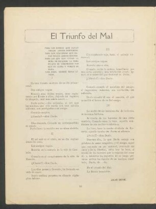 El triunfo del mal