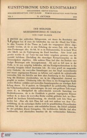 Nr. 5 (31. Oktober 1919)