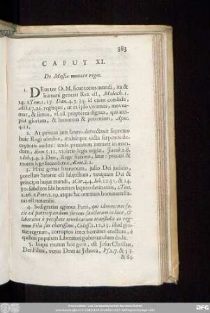 Caput XI. De Messiae munere regio.