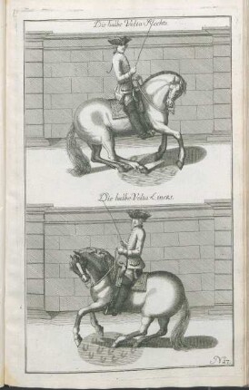 N 27. Die halbe Volta Rechts. Die halbe Volta Lincks.