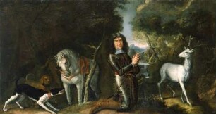 Kurfürst Johann Georg II. von Sachsen (1613-1680) als heiliger Hubertus