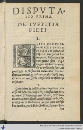 De Iustitia Fidei.