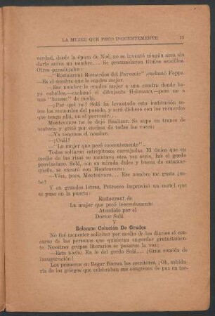 V - Solemne colación de grados