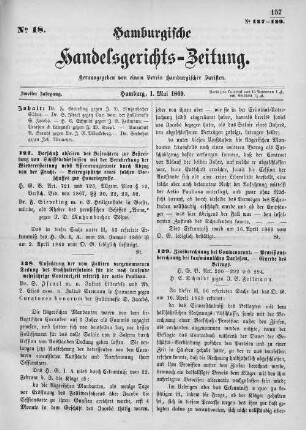 No. 18. 1. Mai 1869