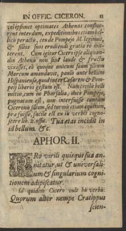 Aphor. II.