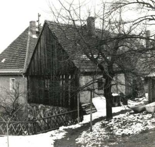 Stolpen, Schloßstraße 6. Wohnhaus (1758). Hinterhaus, Feldseite