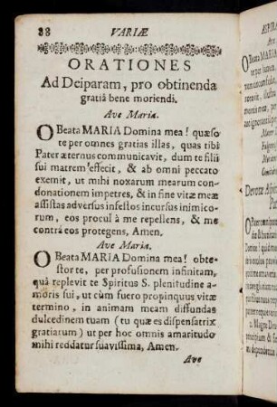88-124, Orationes ad deiparam, pro obtinenda