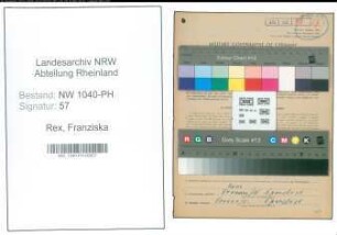 Entnazifizierung Franziska Rex , geb. 21.04.1906 ()