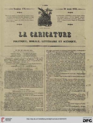 Numéro 176 (20 Mars 1834)