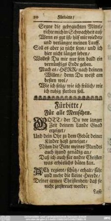 Fürbitte, Für alle Menschen.