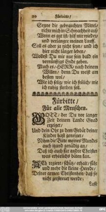 Fürbitte, Für alle Menschen.