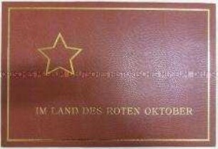 Dokumentation von Studienreisen der Volkskunstschaffenden und Berufskünstler der Wismut in die SU, in Kassette