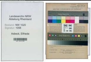 Entnazifizierung Elfriede Asbeck , geb. 02.03.1892 (Kauffrau)