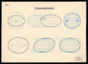 Studienarbeiten: Ellipsenkonstruktion