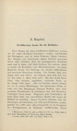 3. Kapitel. Erschliessung Japans für die Holländer