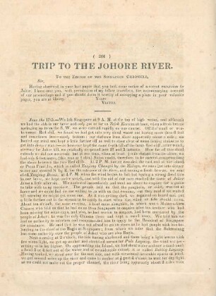 Trip to the Johore River