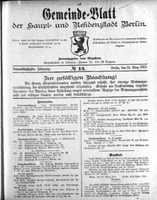 1913,13: No. 13, 30. März 1913