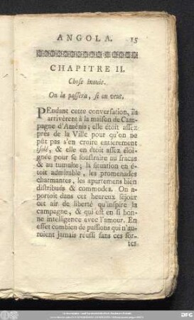 Chapitre II. Chose inouie. On la passera, si on veut.