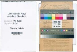 Entnazifizierung Jakob Nabers , geb. 15.02.1901 (Masch.Schlosser)