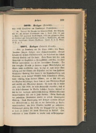 2077. Krüger (Heinrich Eduard).