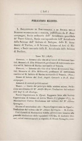 Publications récentes.