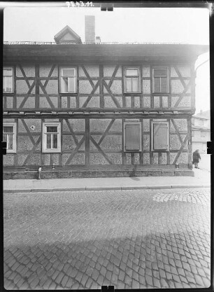 Schmalkalden, Braugasse. Wohnhaus. Straßenfront (Teilansicht)