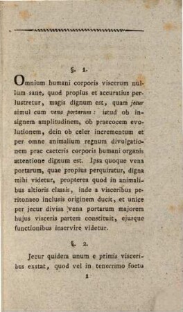 De structura hepatis venaeque portarum : Diss. inaug.
