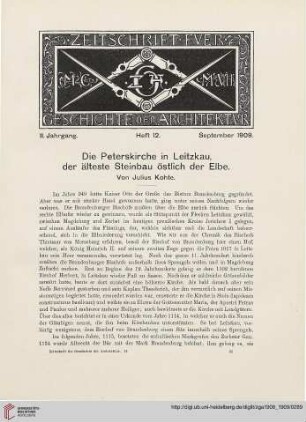 Heft 12 [September 1909]