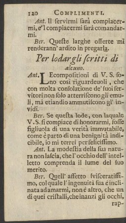 Per lodar gli scritti di alcuno.