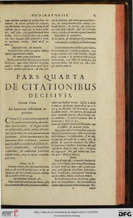 Pars quarta de Citationibus: Decisivis