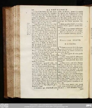 Chapitre XXXVII. De la Confesion.