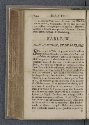 Fable IX. D'un menuisier, et de sa femme.